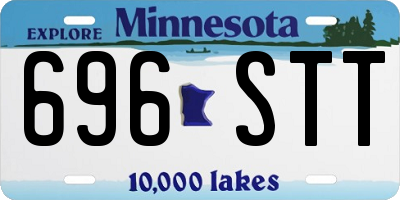 MN license plate 696STT