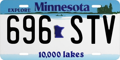 MN license plate 696STV