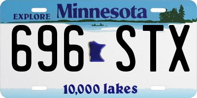 MN license plate 696STX