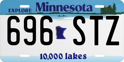 MN license plate 696STZ