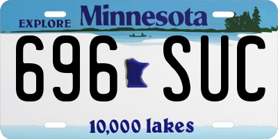 MN license plate 696SUC