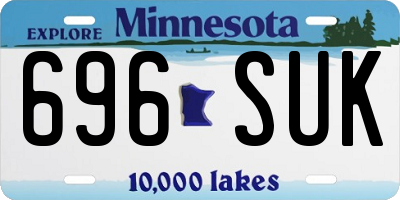 MN license plate 696SUK