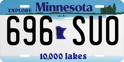 MN license plate 696SUO