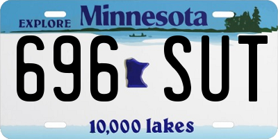 MN license plate 696SUT