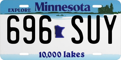 MN license plate 696SUY