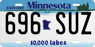 MN license plate 696SUZ