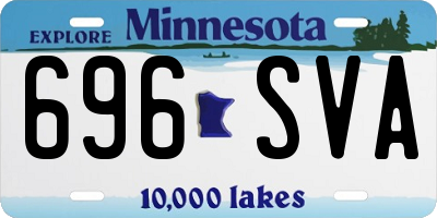 MN license plate 696SVA
