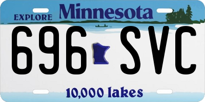 MN license plate 696SVC