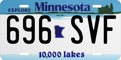 MN license plate 696SVF