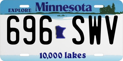 MN license plate 696SWV