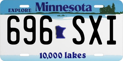 MN license plate 696SXI
