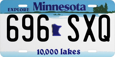 MN license plate 696SXQ