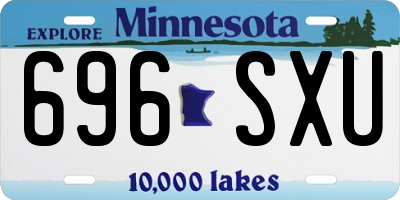 MN license plate 696SXU