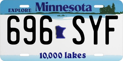 MN license plate 696SYF