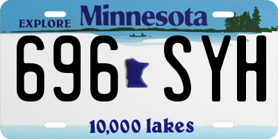 MN license plate 696SYH