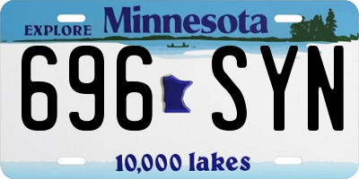 MN license plate 696SYN