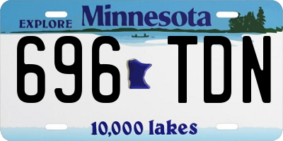 MN license plate 696TDN