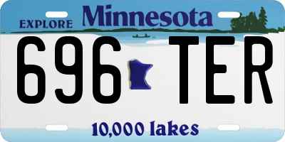 MN license plate 696TER