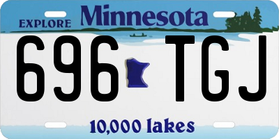 MN license plate 696TGJ