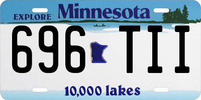 MN license plate 696TII