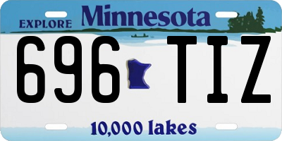 MN license plate 696TIZ