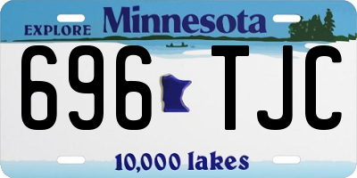 MN license plate 696TJC