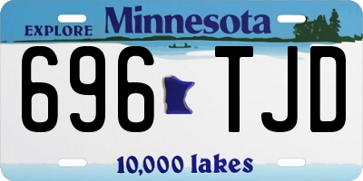 MN license plate 696TJD