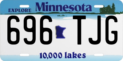 MN license plate 696TJG