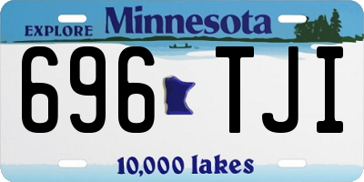 MN license plate 696TJI
