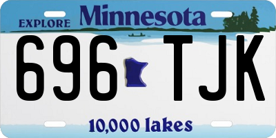 MN license plate 696TJK