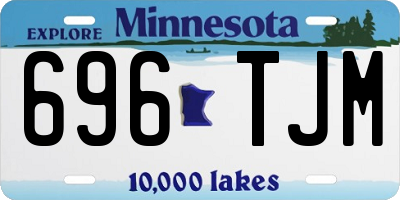 MN license plate 696TJM