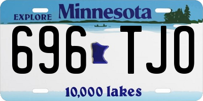 MN license plate 696TJO