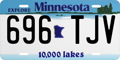 MN license plate 696TJV