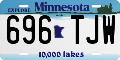 MN license plate 696TJW