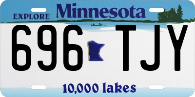 MN license plate 696TJY
