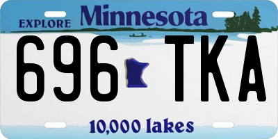 MN license plate 696TKA