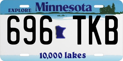 MN license plate 696TKB
