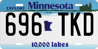 MN license plate 696TKD