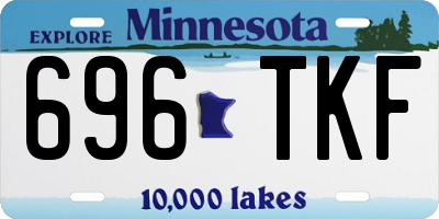 MN license plate 696TKF