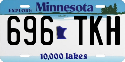 MN license plate 696TKH