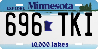 MN license plate 696TKI