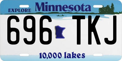 MN license plate 696TKJ