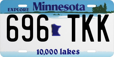 MN license plate 696TKK
