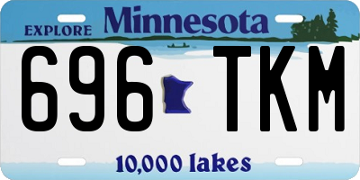 MN license plate 696TKM