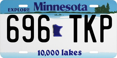 MN license plate 696TKP