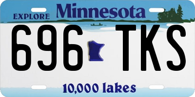 MN license plate 696TKS