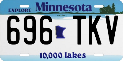 MN license plate 696TKV
