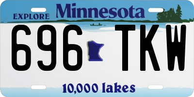 MN license plate 696TKW