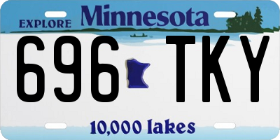 MN license plate 696TKY