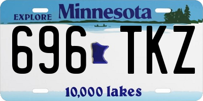 MN license plate 696TKZ